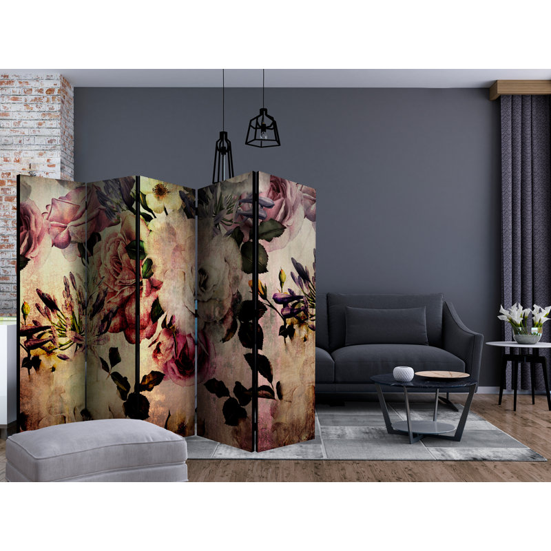 225cm W x 172cm H 5 - Panel Acoustic Room Divider Folding Room Divider