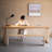 Burlywood Rectangular Solid Wood Dining Table-108845281