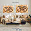 «Rustic Hemispheres Map» sur toile-617475179
