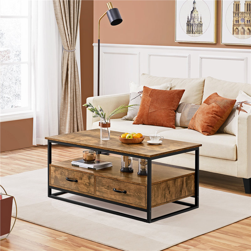 Frame Coffee Table with Storage