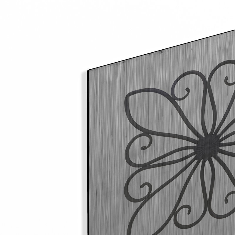 Luxe Metal Art «Metal Art On Stucco I» par Lori Dei «Metal Art On Stucco I» par Lori Deiter, H 12 po x l 12 po
