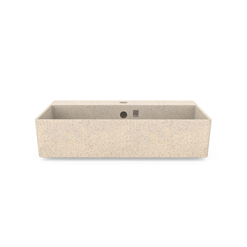 Cube60 23.62'' L Bathroom Sink, Polar