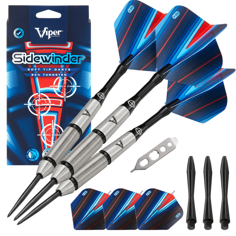 Viper Sidewinder 80% Tungsten Steel Tip Dart Set 23 Gram, 23 Grams