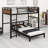 Metal Separable Bunk Beds With Raised Security Fence-1992220332