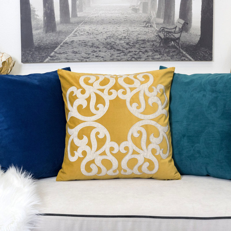 Coussin Vintage, Jaune
