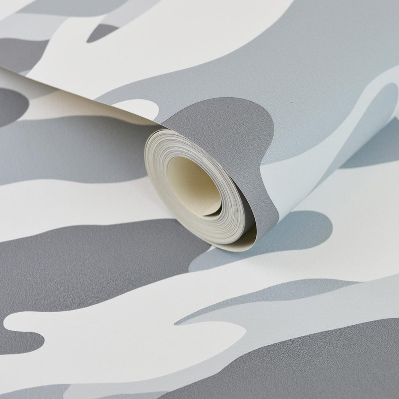 10.05m x 53cm Matte Wallpaper Roll, Gray