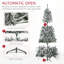 7.5' Flocked Artificial Christmas Tree-2123424312-2123424318-2123424319