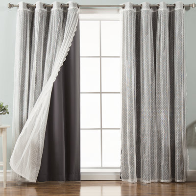Paire de rideaux obscurcissant Tulle