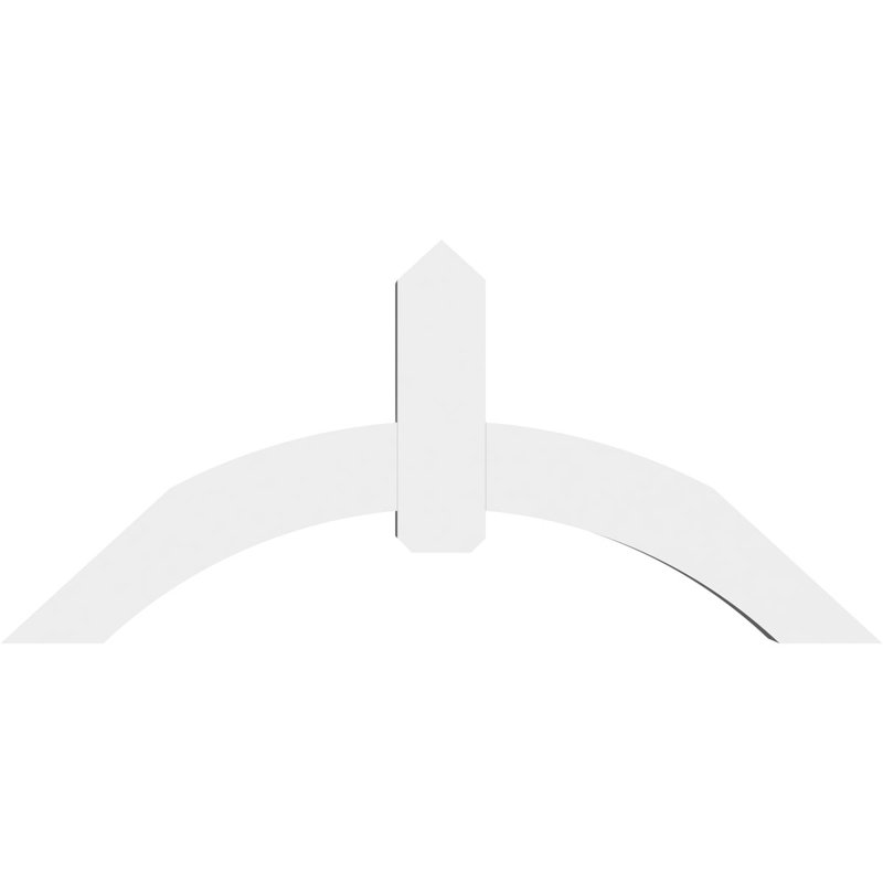 Support pour pignon en PVC Archdale, H 27,5 po x l 60 po (pas: 11/12), P 6 po x F 6 po