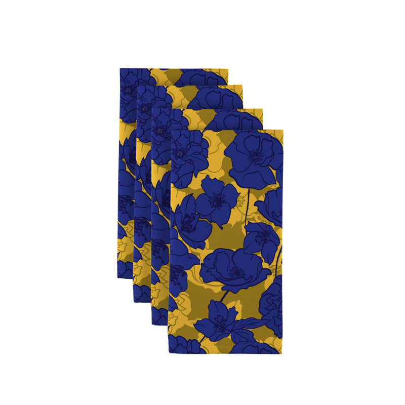 Kaiden Polyester Floral Square Napkin