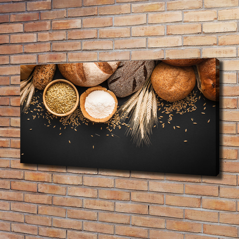 Bread And Wheat - Wrapped Canvas Print