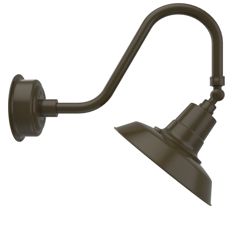 Luminaire de grange d’extérieur à del oldage, Bronze acajou