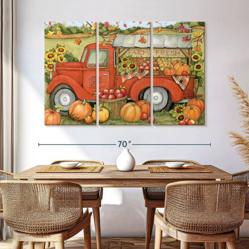 Camion orange Mehar Harvest II, H 42 po x l 65 po