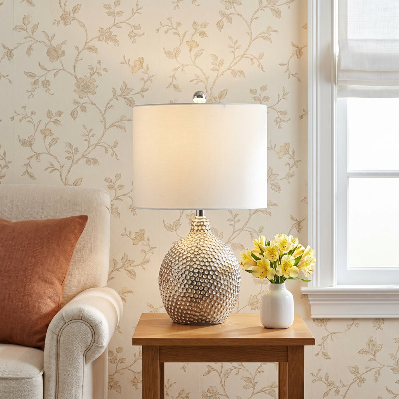 Orsa Avalene 19" Silver Standard Lamp