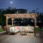 Pavillon de jardin en bois avec toit en métal