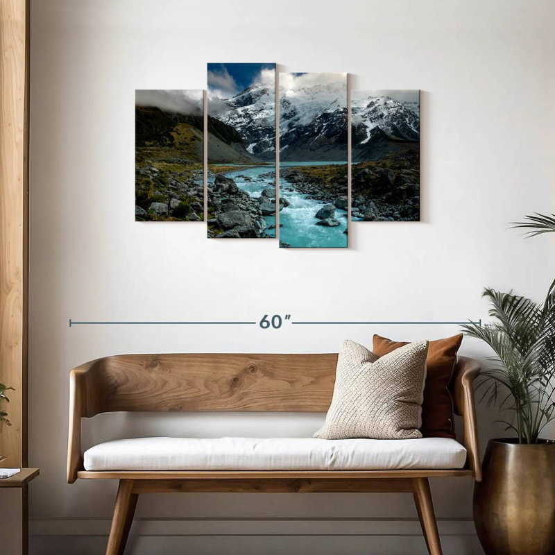 Alvord «Hooker River Scenery», 4 pièces