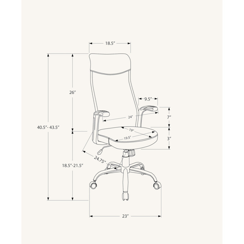Chaise de bureau, hauteur réglable, pivotante, ergonomique, accoudoirs, bureau d'ordinateur, travail, filet, métal, contemporain, moderne