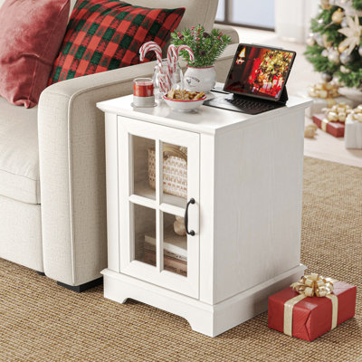 Bui 18" End Table With Charging Station