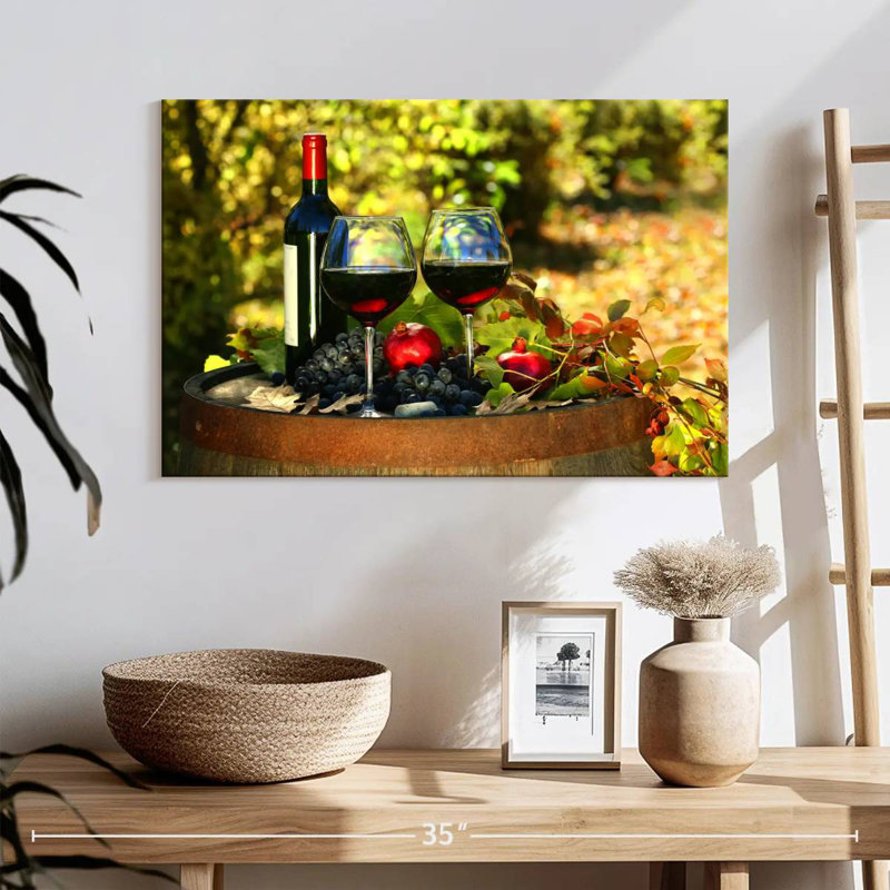 Yarlin Robust Red Wine, 16" H x 24" W