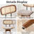 Sirine 4 Pieces Swivel Linen Counter Stool-127683223