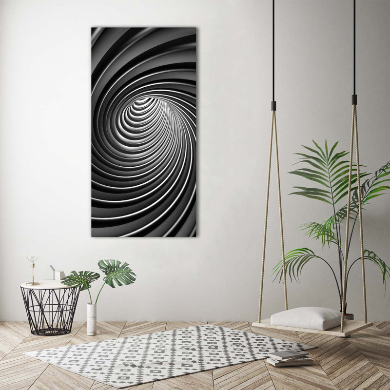 Swirl Abstraction - Wrapped Canvas Print