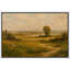 «Golden Countryside Field Lone Tree Landscape Art», reproduction d'art sur toile encadrée dans la chambre principale-810708277-810708276