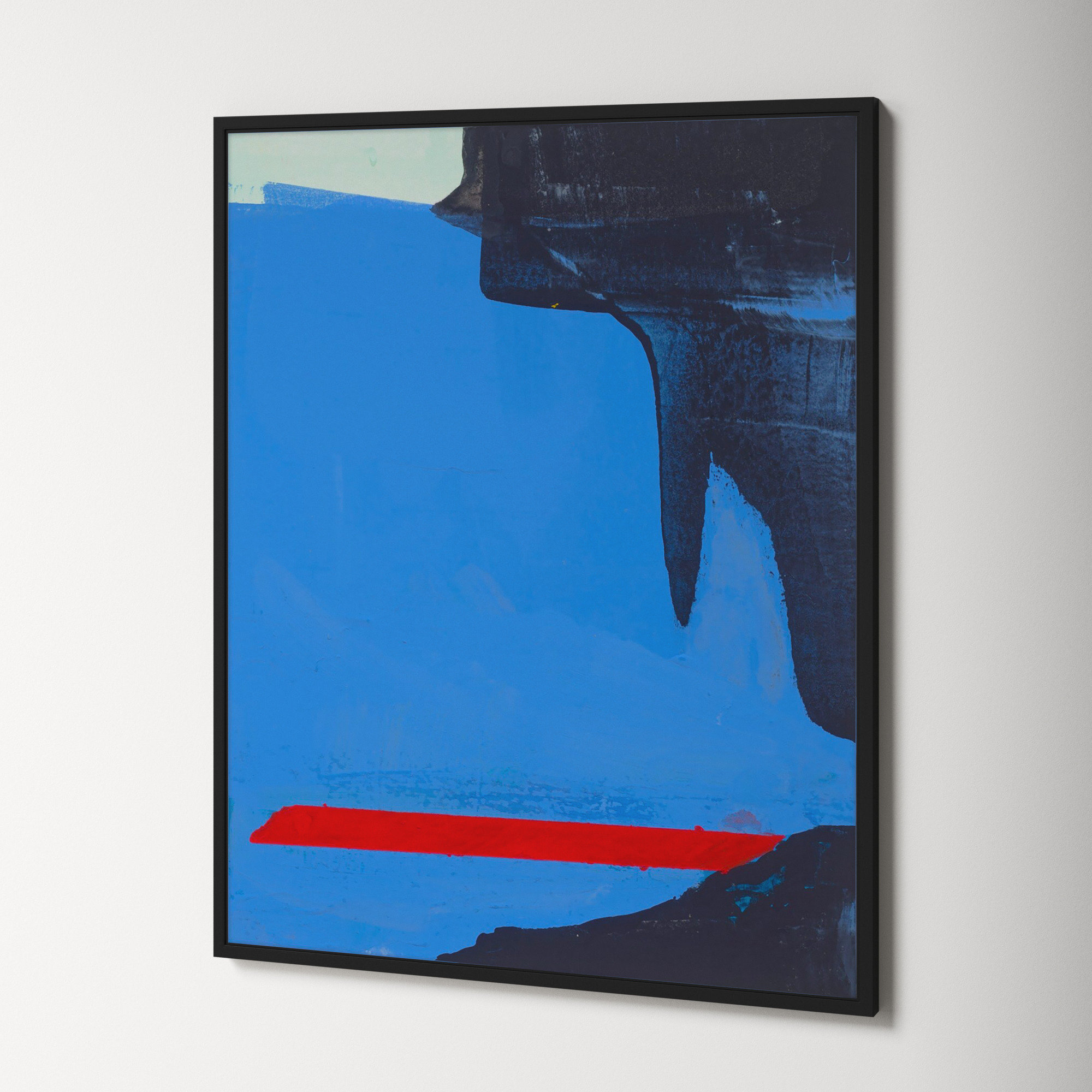 Beneath The Blue 3 by Andrea Stokes, Black Framed, 50" H x 40" W x 1.25" D
