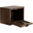 Modern Floating Shelf Side Table With Storage Cubby, Natural Wood, Decorative Slatted Wood Floating Nightstand With Pull Down Door For Use As Bathroom Storage