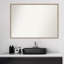 Miroir mural non biseauté en bois franc-1958293664