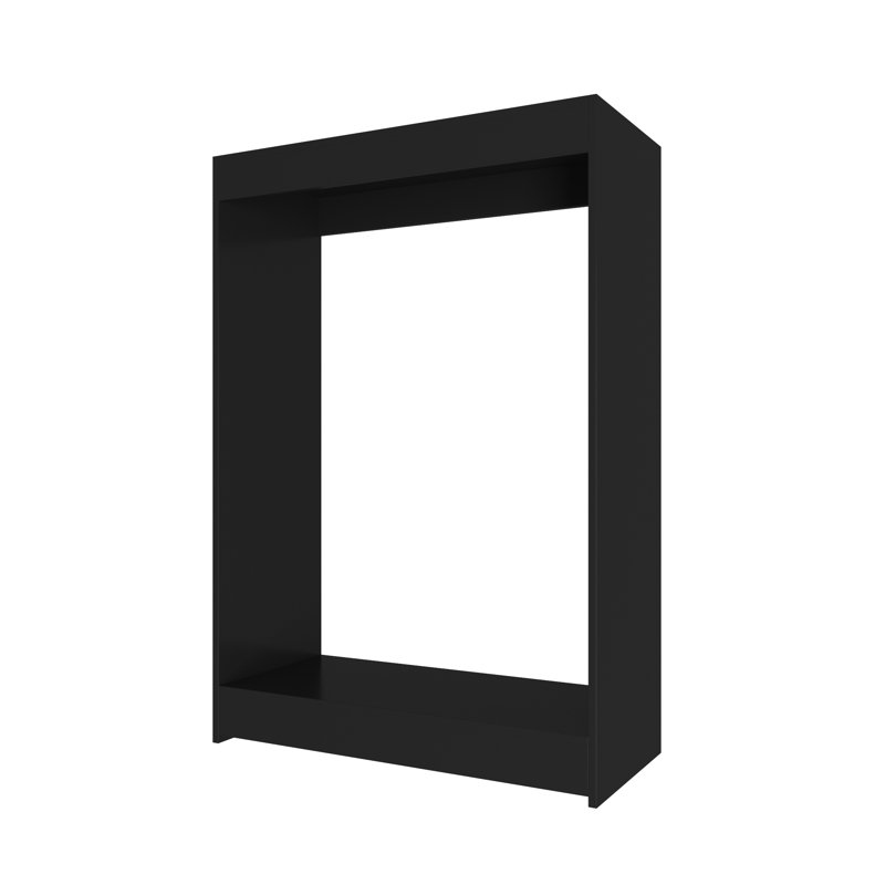 Double Hanging Closet Unit Closet System, 46" x 31.5" x 14", Black