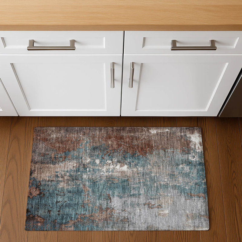 Premium Machine Washable Medena AMF1870 Abstract Rug, Rectangle 1'8" x 2'6"