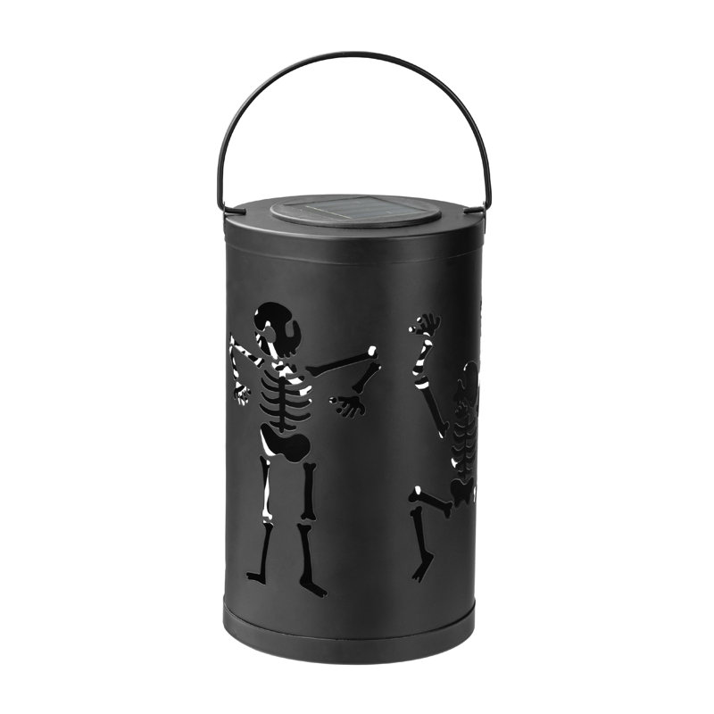 Kalisia 10.75'' Solar Powered Cylinder Lantern