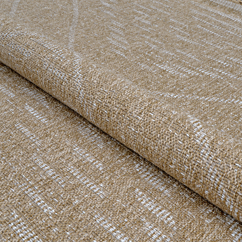 Tapis intérieur / extérieur crème Joleigha, Rond 5 pi 3 po
