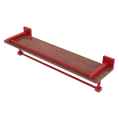 Montero Metal Floating Shelf with Towel Bar