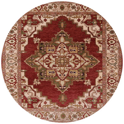 Tapis oriental rouge / beige