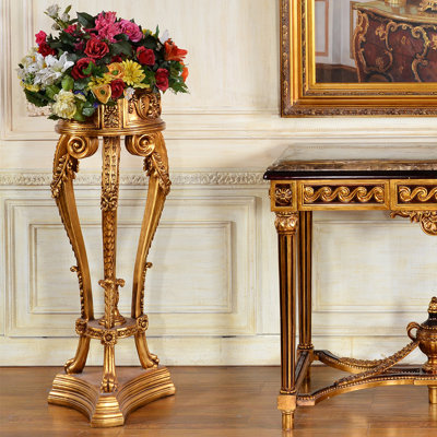 Elegant Round Marble Plant/Telephone Table