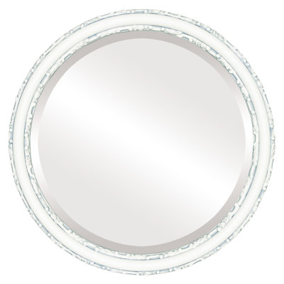 Schlater Wood Flat Wall Mirror