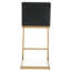 Upholstered Counter Stool with Metal Frame-298473898