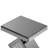Amla 23'' Tall Mirrored Glass Pedestal End Table With Crystal Inlay-374193736