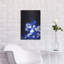 Art mural en métal luxueux «Bokeh Blue Cluster 1» par Life BeautifuLEE, 16 po x 24 po