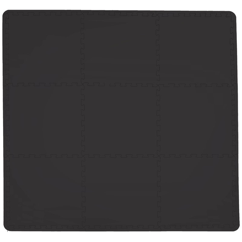 Carreaux de sol noirs emboîtables