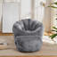 Fauteuil à billes en fausse fourrure de lapin avec repose-pieds Wilder-1525311620