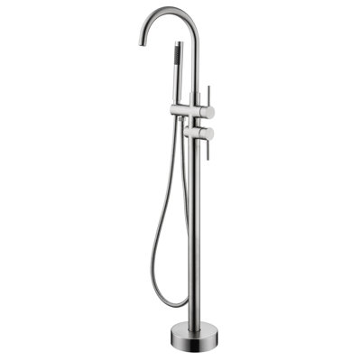 Tub Faucet With Handheld Shower And Hygienic Design Filler Corrosion Coating