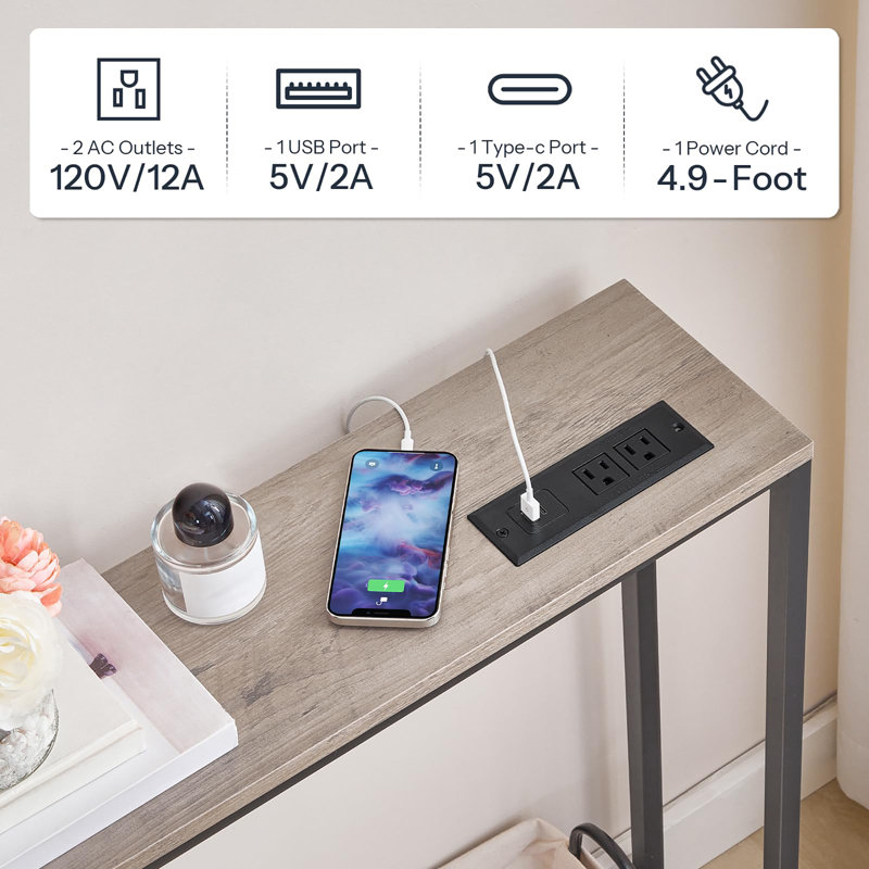 Canapé 70,9 po avec station de charge