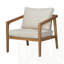 Fauteuil club d'extérieur en bois d'acacia (ensemble de 2)