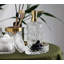 Ensemble de 6 accessoires de salle de bain en verre transparent, style vintage moderne-317526797