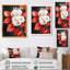 Monochromes hortensias avec feuilles rouges I - hydrangées, décoration murale-1496394180-1496394184-1496394191