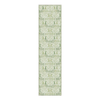  Cherry Machine Washable Oriental Area Rug with Non-Slip Backing
