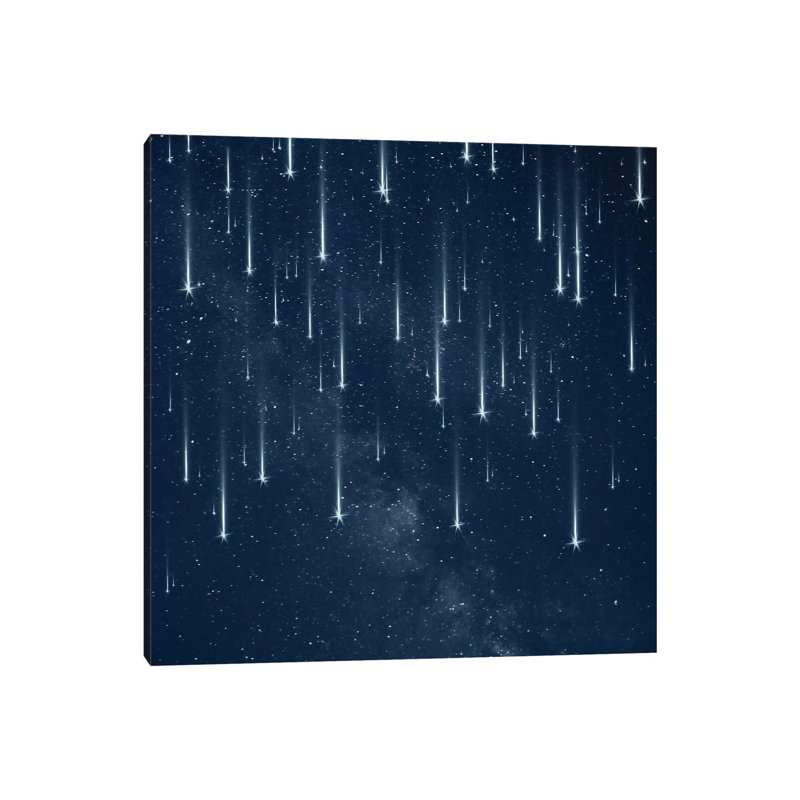 Falling Stars 1 Piece Wrapped Canvas Wall Art, 45.72 cm H x 45.72 cm W x 3.175 cm D