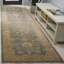 Oushak Oriental Hand-Knotted Wool Medium Blue/Green Area Rug-116099902